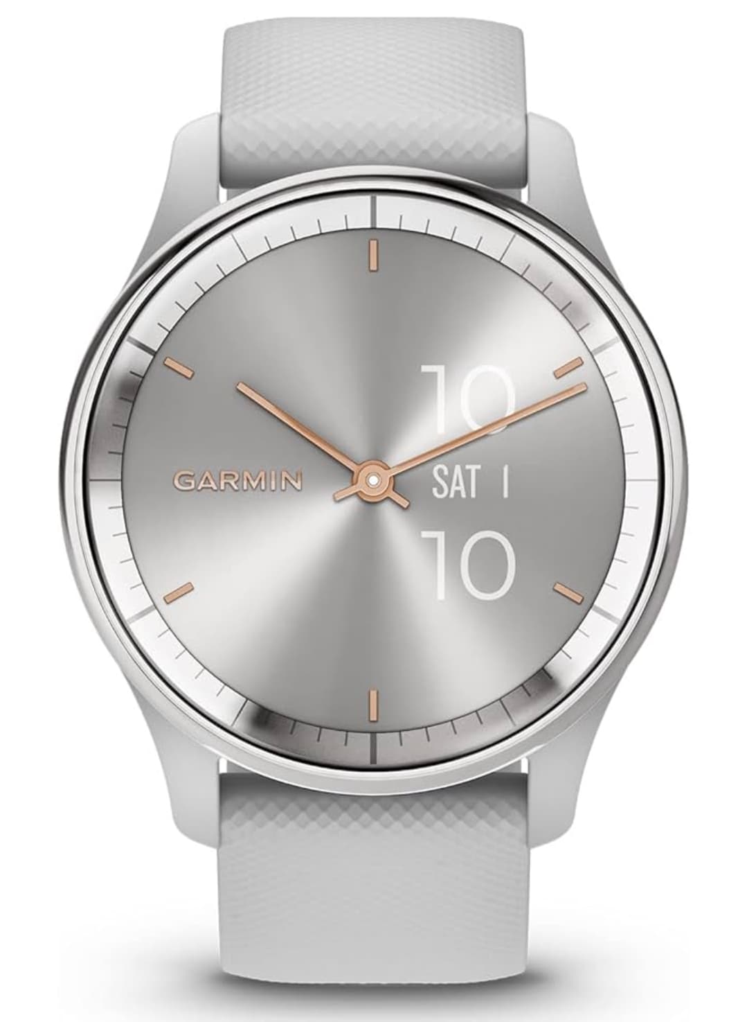 Garmin vívomove Trend - Smartwatch mit analogen Zeigern und Touchdisplay. Sport- und Gesundheitsfunktionen, Smartphone Benachrichtigungen und bis zu 5 Tage Akkulaufzeit.
