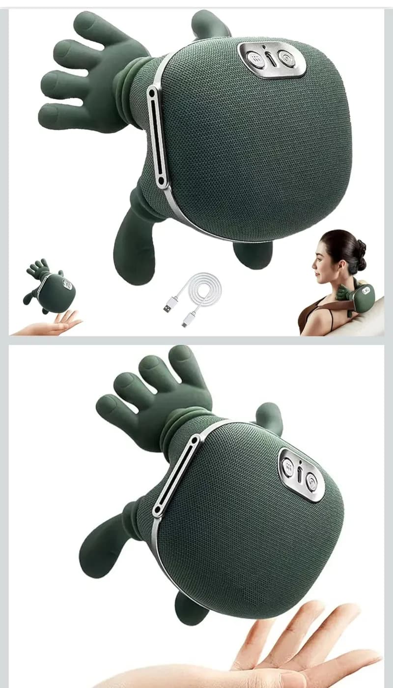 
4d tiefenmassagegerät,siaasoo,neck and shoulder massage,truealign massage master for shoulder,nackenmassagegerät Mit Wärme,Dual Zone Red Light To Warm The Cervical Spine,40 ° C/45 ℃, and Three Modes