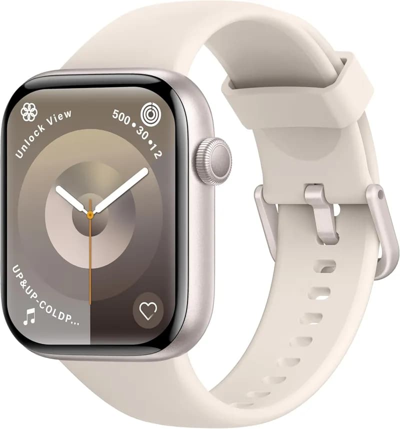 Smartwatch Damen Herren, 1,85" HD Touch Fitnessuhr mit Telefonfunktion, 140+Sportmodi Smart Watch Fitness Tracker mit Pulsmesser Schlafmonitor Schrittzähler, IP68 Wasserdicht Sportuhr für iOS Android